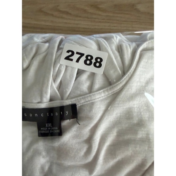 Sanctuary White Sleeveless‎ V Neck Button Front Tie Front Tank Top Womens XXL - Picture 8 of 8